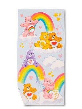 Care Bears Rainbow Beach Towel 58 in x 28 in 100% Cotton Gift Kids Brand New